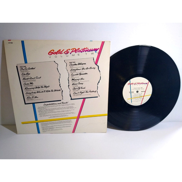 Gold & Platinum Volume 2 Vinyl LP Record Wham Sade Tears For Fears Cyndi Lauper - Picture 3 of 4